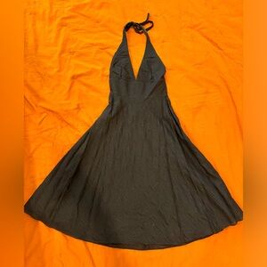 Jcrew chocolate brown halter sundress, size 2